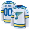 Miesten NHL St. Louis Blues Pelipaita Custom 2025-26 Fanatics Premium Vieras Valkoinen